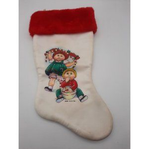 Vintage 1984 Cabbage Patch Christmas Stocking Holiday Popcorn Garland
